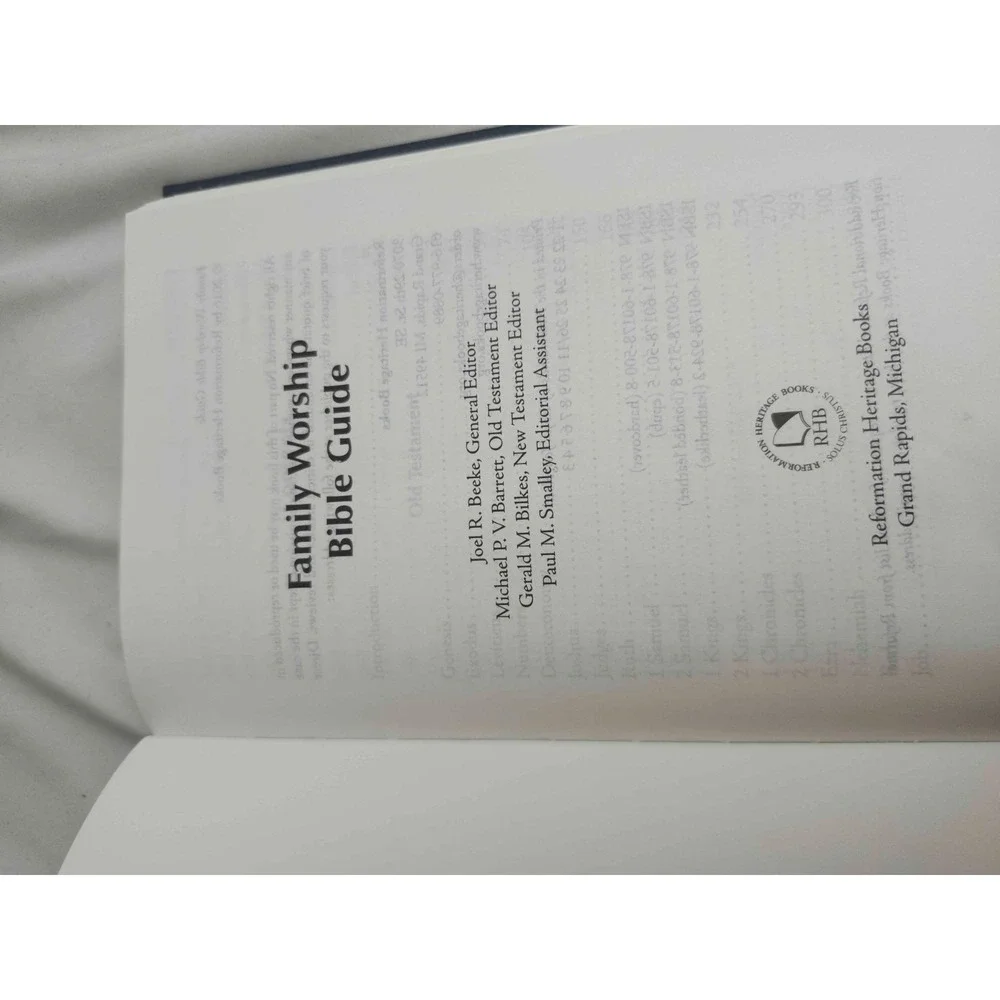 Family Worship Bible Guide Reformation Heritage Books Hardcover Devotional 2016
